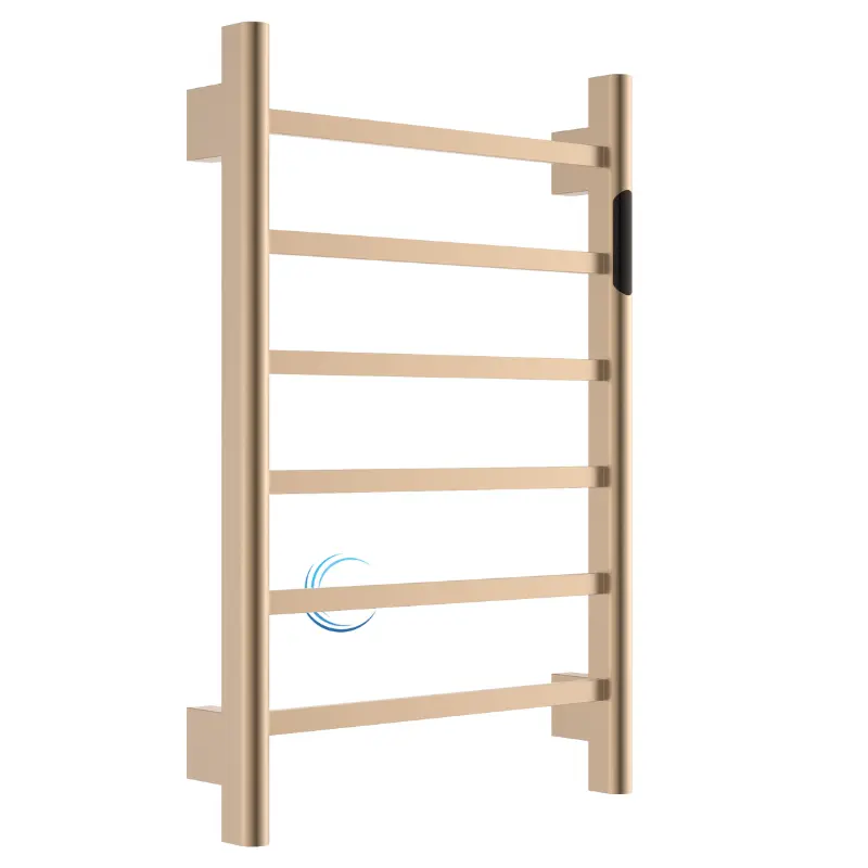 מחמם מגבות TH002 לחדר רחצה 58/50/70 ס";מ גוון רוז גולד מט