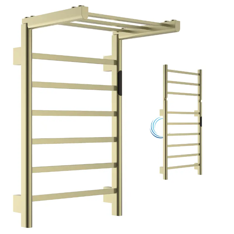 מחמם מגבות TH008 לחדר רחצה 50/75/85 ס";מ גוון זהב מט