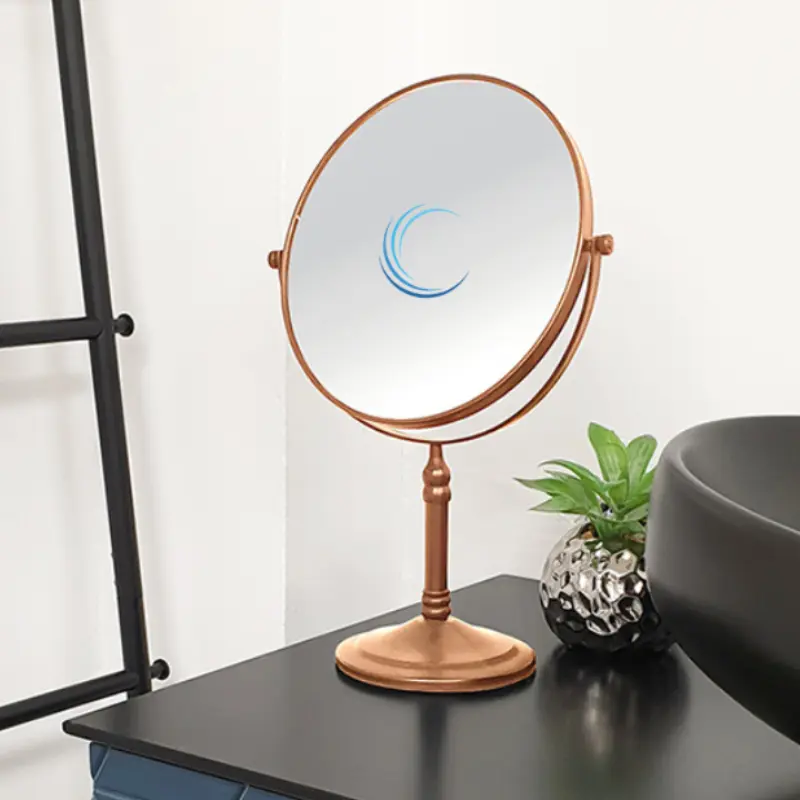 מראה מגדילה M27 פי 7 שולחנית רוז גולד מט