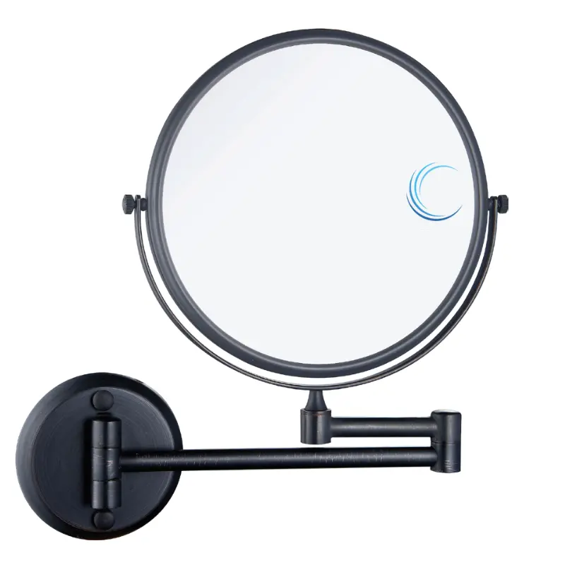 מראה מגדילה M8 פי 7 בסיס עגול שחור מט