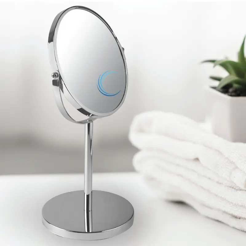 מראה מגדילה M18 שולחנית מגדילה X7 דו כיווני גוון ניקל מבריק