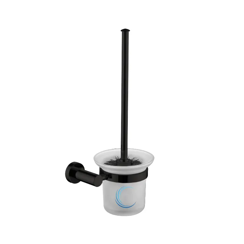 מברשת אסלה לקיר 4557 שחור מט ROUND