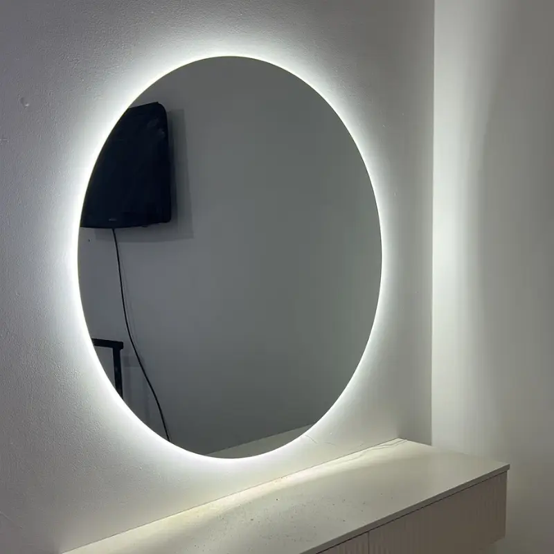 שידת איפור זואי תלויה / קונסולה בגוון אפוקסי משטח אפוקסי