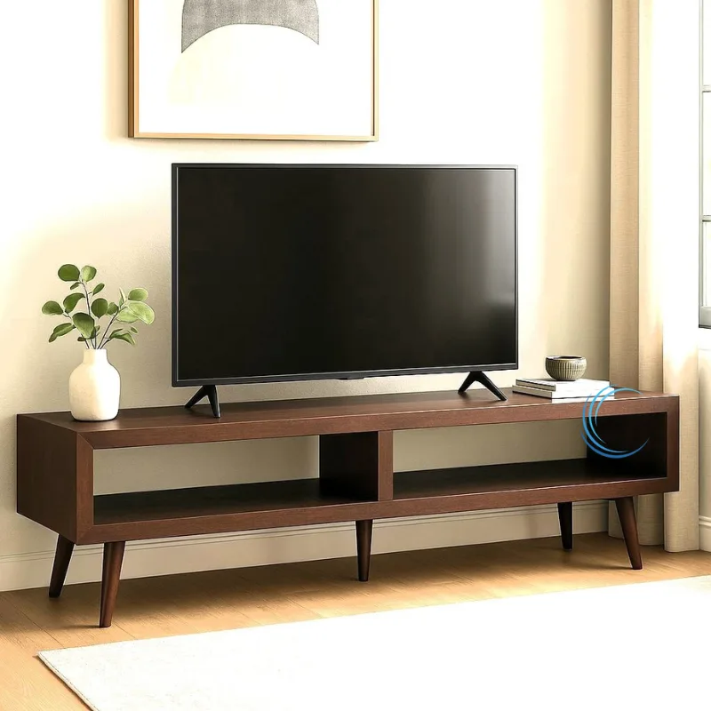 מזנון פתוח עץ מלא מנגו כהה 200/40/50