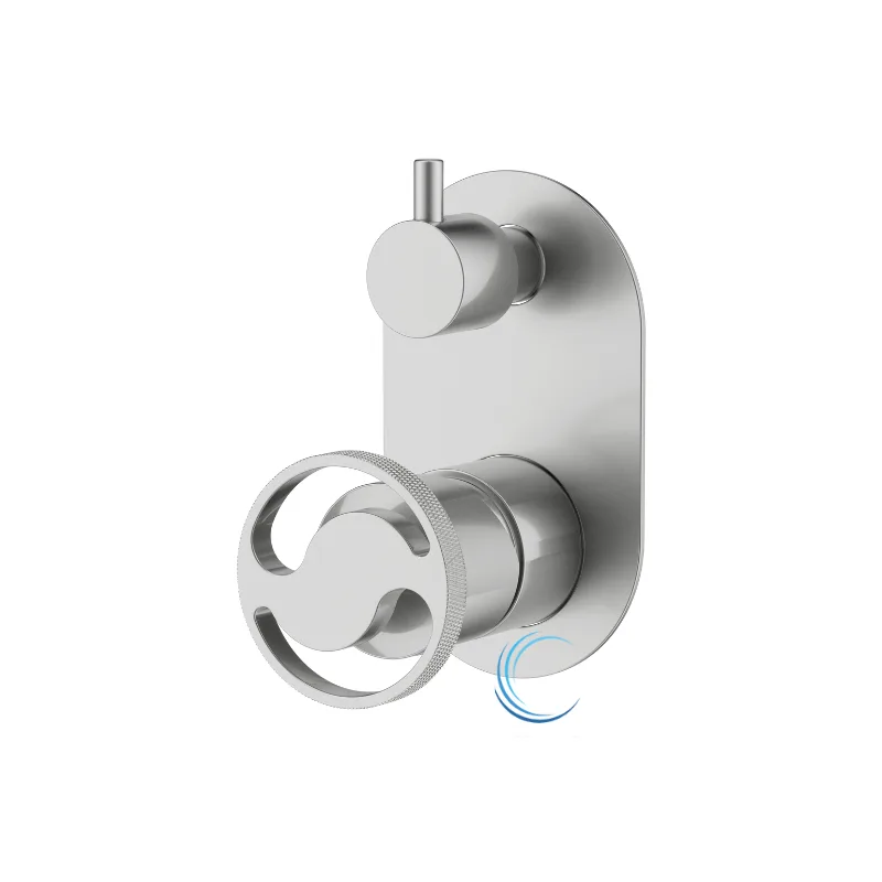 אינטרפוץ 4 דרך ידית שיבר ניקל מוברש