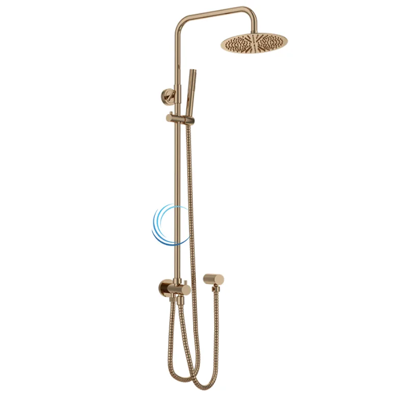 מוט פינוק טלסקופי למקלחת 5107 BRASS גוון רוז גולד מט