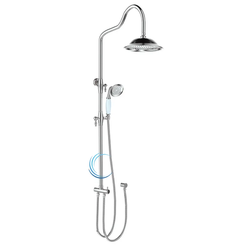 מוט פינוק טלסקופי בעיצוב ענתיק עשוי BRASS ניקל מבריק