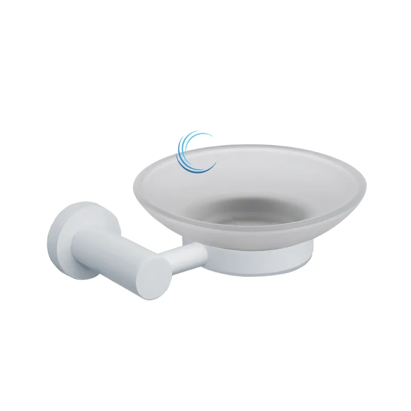 מחזיק סבוניה תלוי 4559 לבן מט ROUND