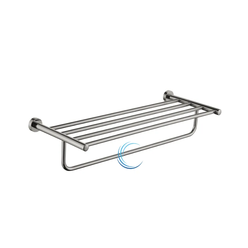 מדף מגבות 4588 ניקל מוברש מידה 60 ס";מ ROUND