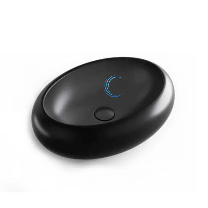 כיור מונח חרס 9854S אובלי 48/34/15 ס";מ שחור מט