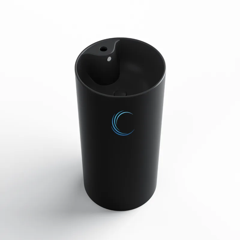 כיור עומד חרס 9605 פריסטנד קוטר 40 ס";מ בגוון שחור מט