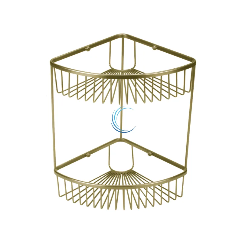 רשת פינתית דו קומתית מעוגלת 610 גוון זהב מט - BRASS