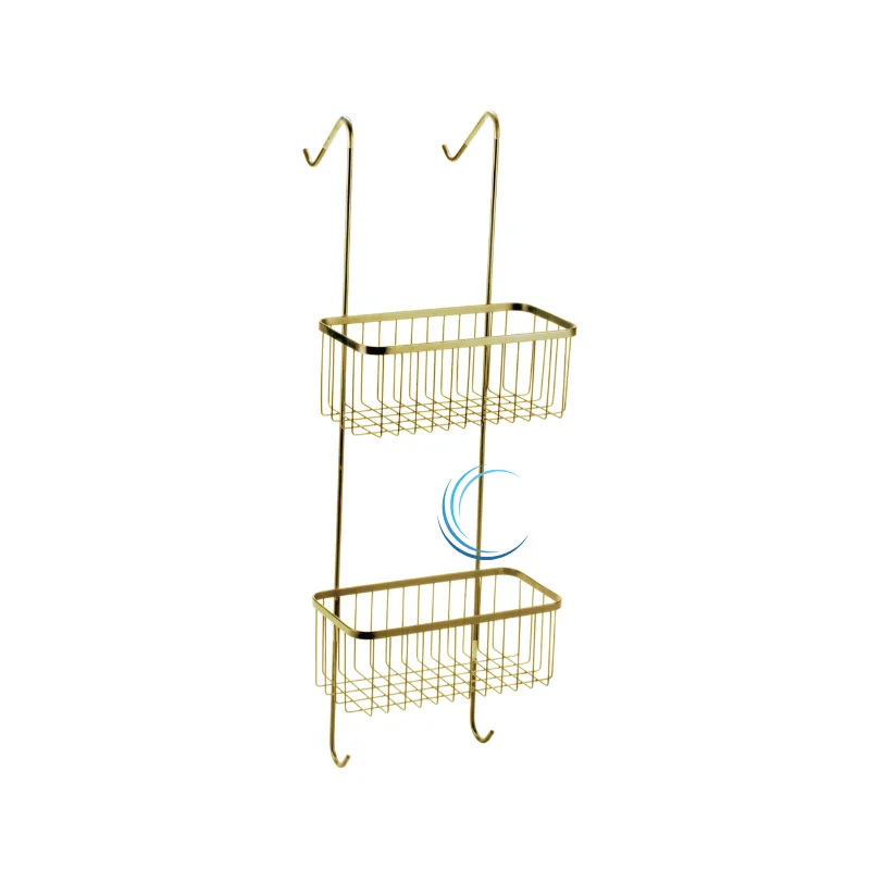 רשת כפולה מלבנית למקלחון 712 בגוון זהב מט - BRASS