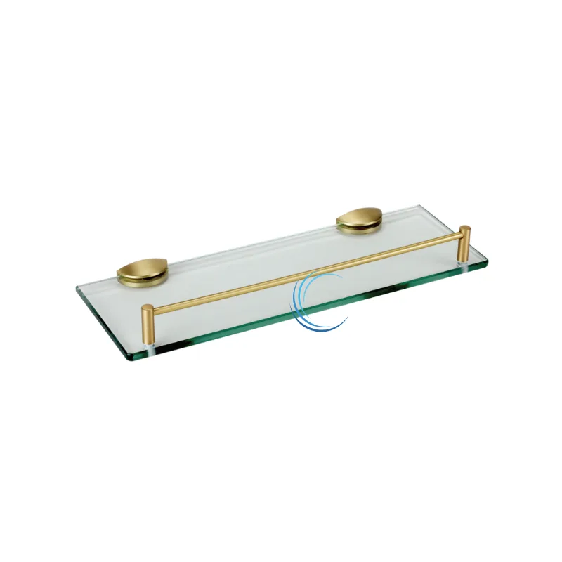 מדף זכוכית 21 בגוון זהב מט 35 ס";מ BRASS