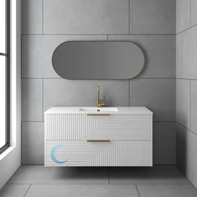 ארונות אמבטיה כיור אינטגרלי