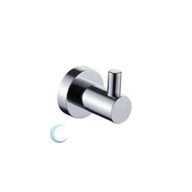 קולב מגבות בודד 4554 ניקל מבריק ROUND