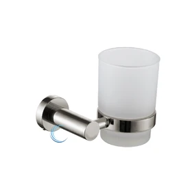 כוס למברשות שיניים לקיר 4558 ניקל מוברש ROUND