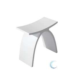 סטול כיסא T קוריאן 42 ס"מ למקלחת גוון לבן מט