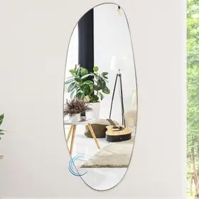 מראה אמורפית מסגרת מתכת דקה זהב במידות 120, 140, 160, 180 ס"מ