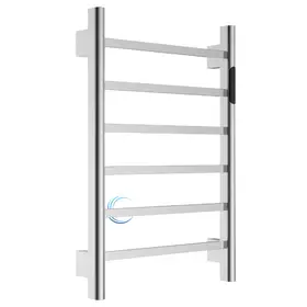 מחמם מגבות TH002 לחדר רחצה 58/50/70 ס"מ גוון ניקל מבריק