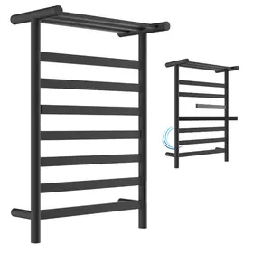 מחמם מגבות TH005 לחדר רחצה 55/23/83 ס"מ- מתלים מתכוונים גוון שחור מט