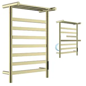 מחמם מגבות TH005 לחדר רחצה 55/23/83 ס"מ- מתלים מתכוונים גוון זהב מט