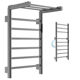 מחמם מגבות TH008 לחדר רחצה 50/75/85 ס"מ גוון גרפיט מט