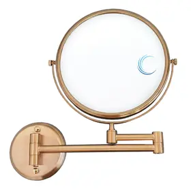 מראה מגדילה M8 פי 7 בסיס עגול רוז גולד מט