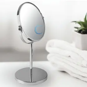 מראה מגדילה M18 שולחנית מגדילה X7 דו כיווני גוון ניקל מבריק