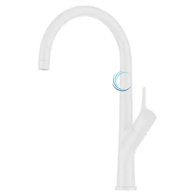 ברז פרח גבוה 1023 למטבח או כיור מונח בגוון לבן מט