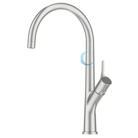 ברז פרח גבוה 1023 למטבח או כיור מונח בגוון ניקל מוברש