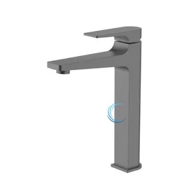 ברז פרח גבוה 1501 לכיור מונח בגוון אפור גרפיט