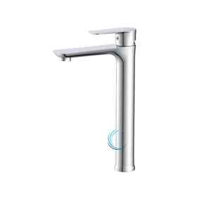 ברז פרח גבוה 3703 לכיור מונח בגוון ניקל מבריק