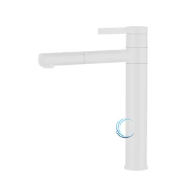 ברז פרח גבוה 5403 לכיור מונח בגוון לבן מט