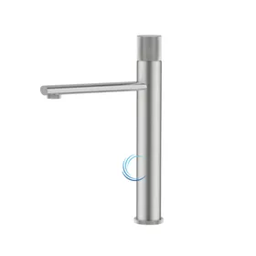 ברז פרח גבוה 1601 לכיור מונח בגוון ניקל מוברש