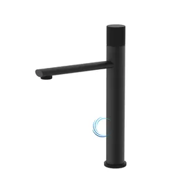 ברז פרח גבוה 1601 לכיור מונח בגוון שחור מט