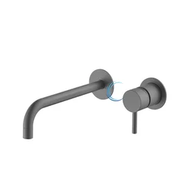 מערכת קיר 1205 לכיור רחצה ידית בגוון סטיק אפור גרפיט