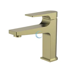 ברז נמוך לכיור אינטגרלי זהב מט