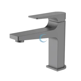 ברז נמוך לכיור אינטגרלי אפור גרפיט