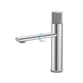 ברז פרח נמוך לכיור שקוע ניקל מבריק