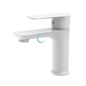 ברז פרח נמוך 3701 לכיור אינטגרלי בגוון לבן מט