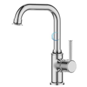 ברז נמוך לכיור אינטגרלי ניקל מבריק