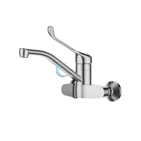 ברז קיר נגיש 2707S לכיור רחצה בגוון ניקל מבריק