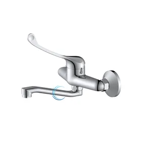 ברז קיר נגיש 2706S לכיור רחצה בגוון ניקל מבריק