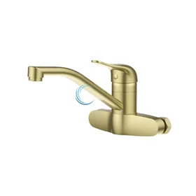 ברז קיר 2307S לכיור רחצה בגוון זהב מט