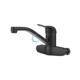 ברז קיר 2307S לכיור רחצה בגוון שחור מט