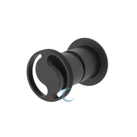 אינטרפוץ 3 דרך ידית שיבר שחור מט