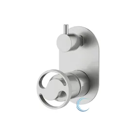 אינטרפוץ 4 דרך ידית שיבר ניקל מוברש