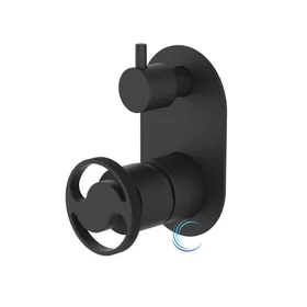 אינטרפוץ 4 דרך ידית שיבר שחור מט