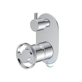 אינטרפוץ 4 דרך ידית שיבר ניקל מבריק